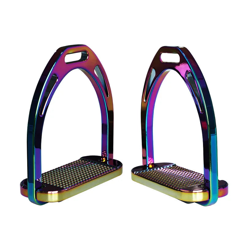 1 Pair Horse Riding Stirrups / English Riding Protection Saddle, Knee Ankle Stress Pain Relief - Ghoddosh