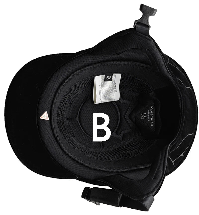 Equestrian Horse Rider Helmet  , Durable Safety  with Half Cover Horse Riding Helmet for both Children and Adults - Ghoddosh