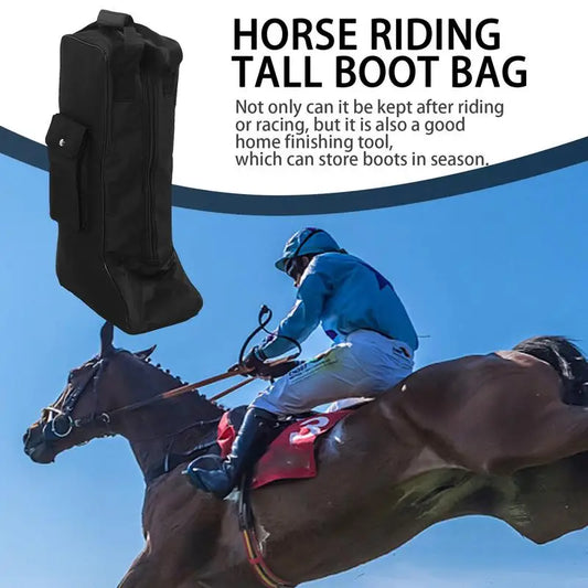 Equestrian Portable Boot Storage Bag Dustproof ,Waterproof Cloth Riding Boot Bag - Ghoddosh