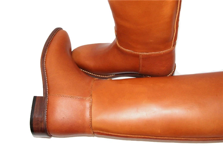Equestrian   Horse Riding leather Boots Full Lining  Unisex Dressage Boots - Ghoddosh