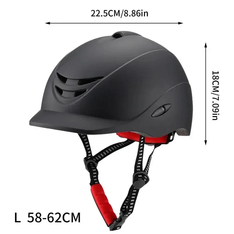 2025 Professional Equestrian Helmet Horse Riding Helmet Half Cover Adjustable Safety Protection Caps Comfortable to Wear