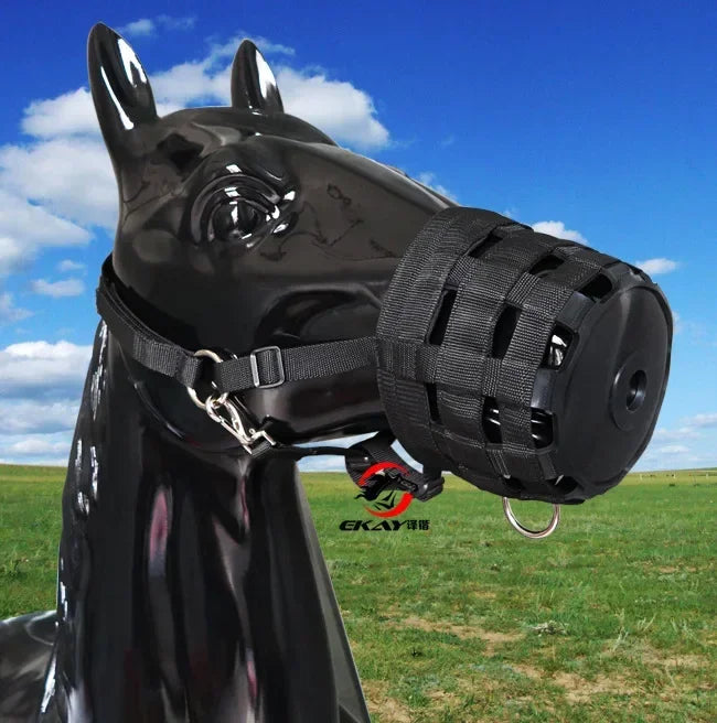 Nylon Horse muzzle With Adjustable Horse Halter Collar