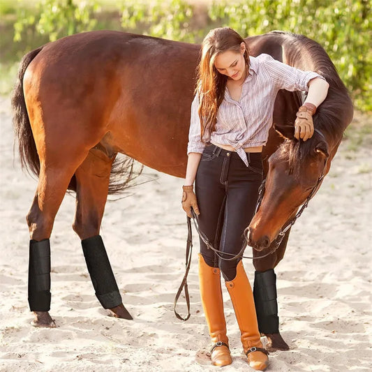 Shock-Absorbing Horse Legging Boots – Soft, Anti-Collision Equestrian Protective Gear