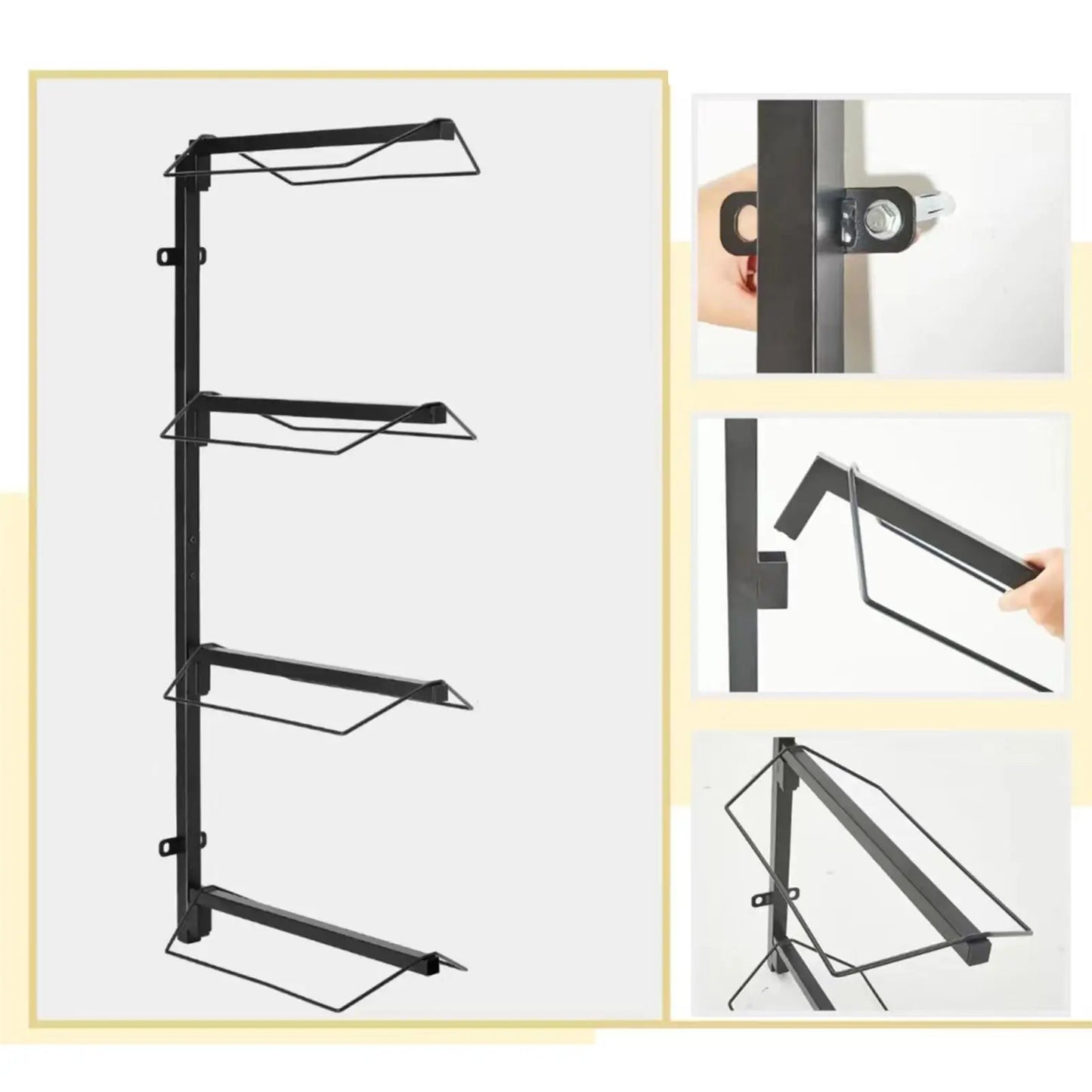 Stable Metal Horse Saddle Rack Stand