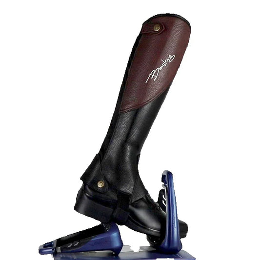 High Quality Half Chaps Full Soft Cow Leather Splicing Horse Riding leg Protector For Unisex