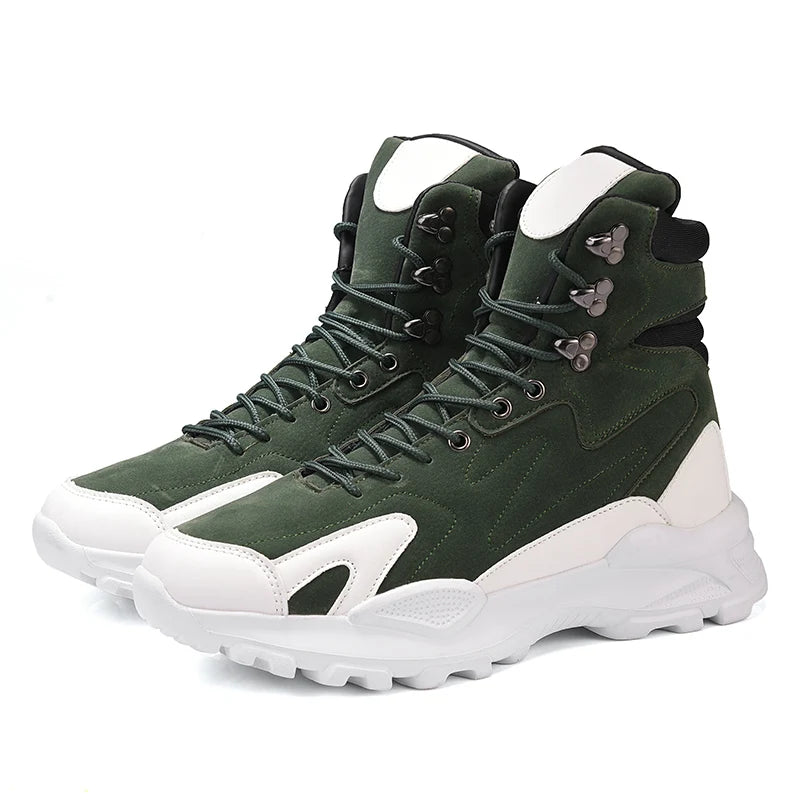 Fashionable and  Comfortable Men's Casual Shoes, High Top , Anti Slip Shoes Short Boots