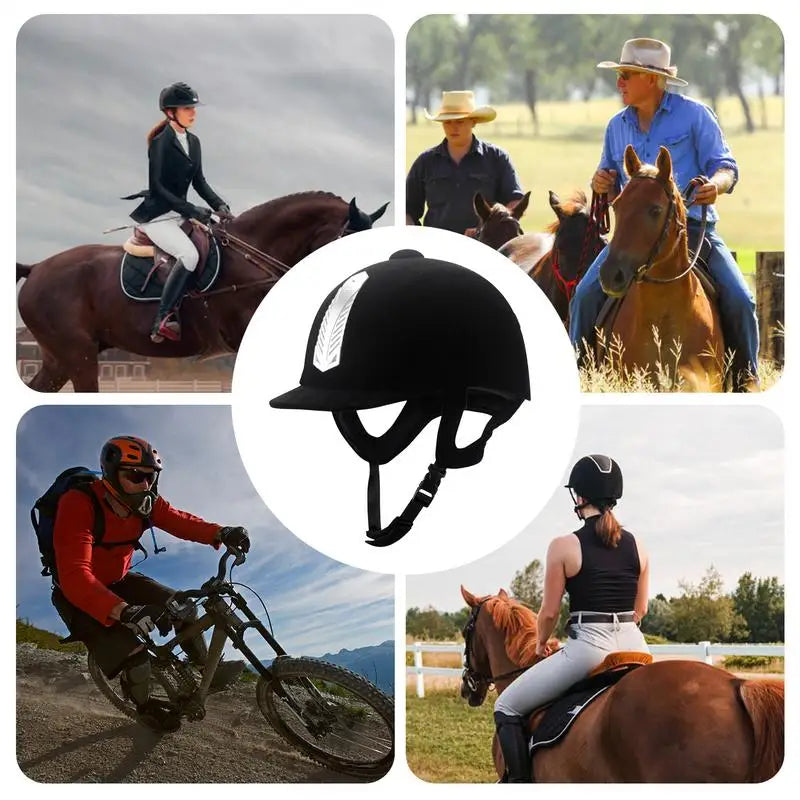 Horse Riding Safety Helmet - Breathable ,  ABS Half Cover with Durable Protection - Ghoddosh