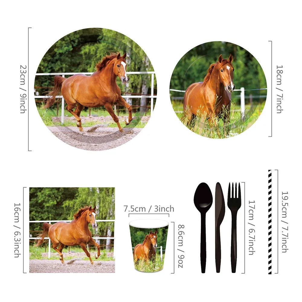 Horse Party Banners . Wild Horse Paper Décor