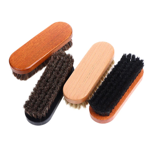 Wooden horse care Hair Polishing And Cleaning Brush