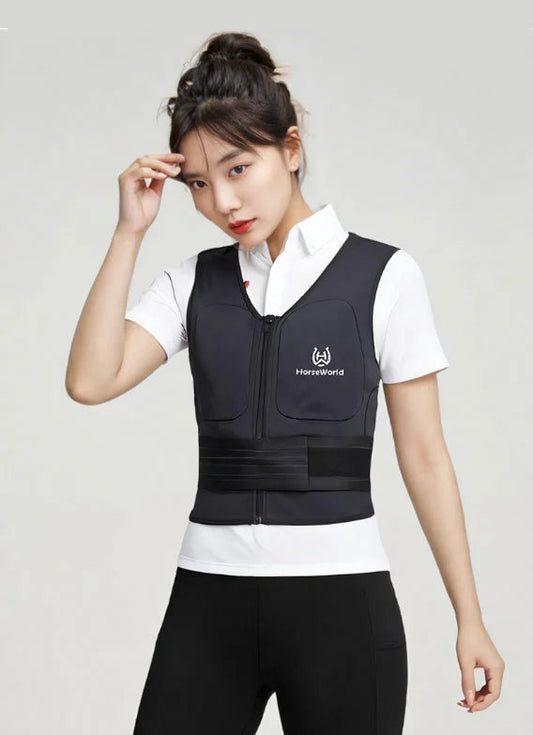 Elastic Body Protection Vest – Unisex Horse Riding Safety Armor for Adults