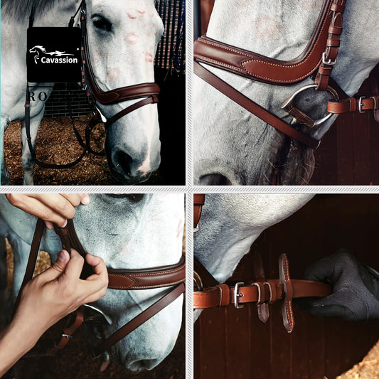 Equestrian non-slip , High quality Leather bridle