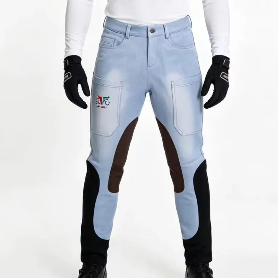 Men's Professional Equestrian Riding Pants - Full Silicone Grip Quick-Dry Breeches @ ghoddosh.com