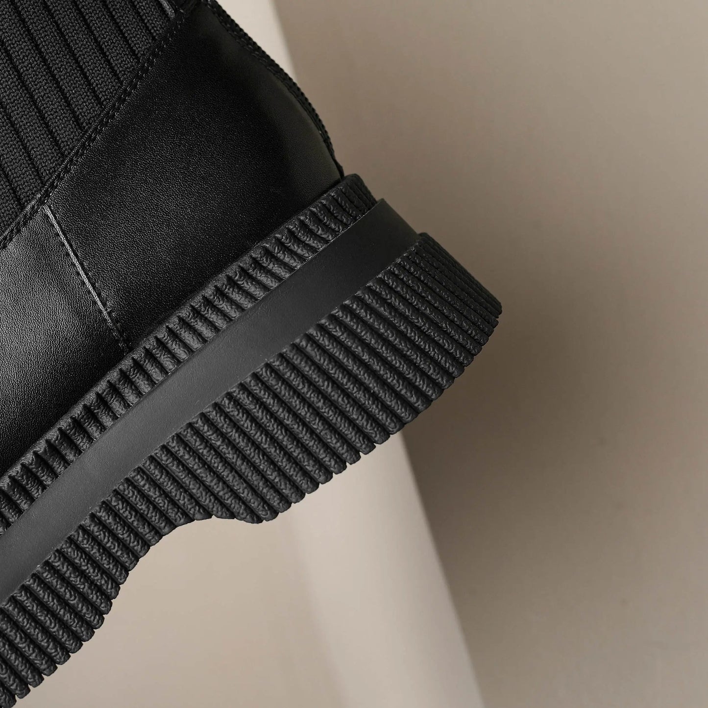 Casual Round-Toe Slip-On Ankle Boots - Ghoddosh
