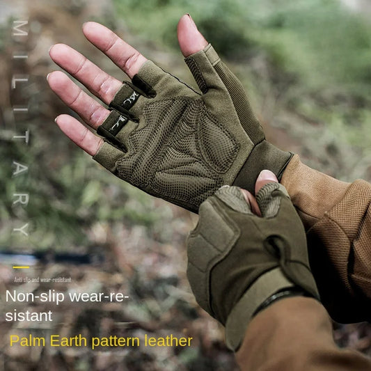 Half Finger Tactical Gloves for Men and Women ,  Breathable Riding Gloves