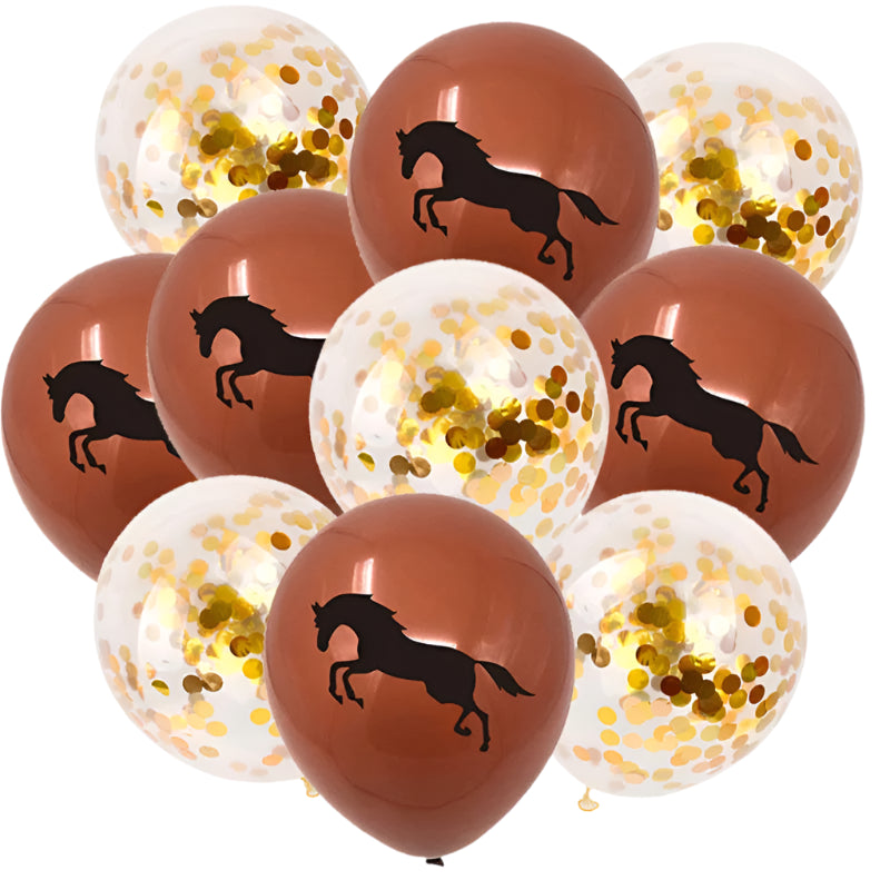 10pcs Horse Balloons / Party Décor
