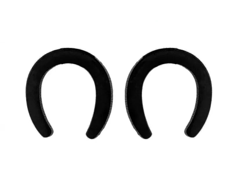 Stainless Steel Horse Shoe Shape Earrings Black Minimalist Horse Shoe Earing for Women - Ghoddosh