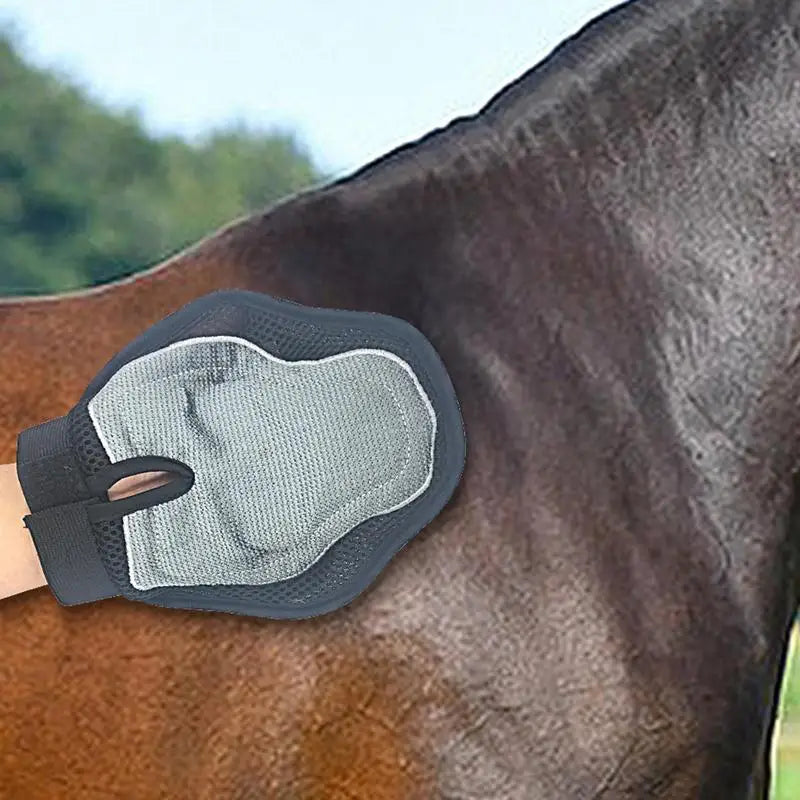 Horse Massage Silicone Gloves / Horse Bathing Massage Scrubber . Ghoddosh