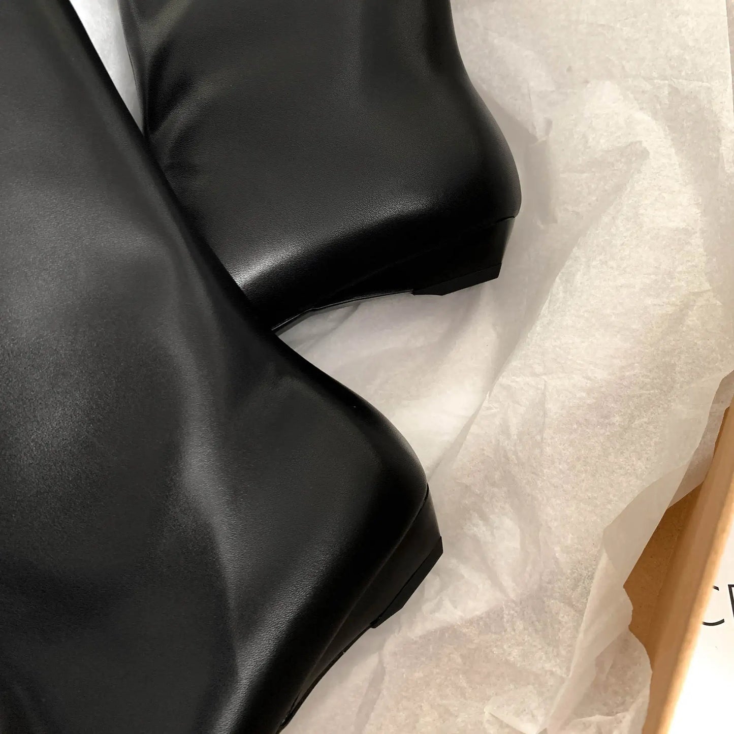 Suede Square Toe Low‑Heel  |  Casual & Modern Ankle Boots - Ghoddosh