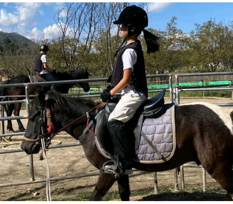 Equestrian Horse Rider Helmet  , Durable Safety  with Half Cover Horse Riding Helmet for both Children and Adults - Ghoddosh