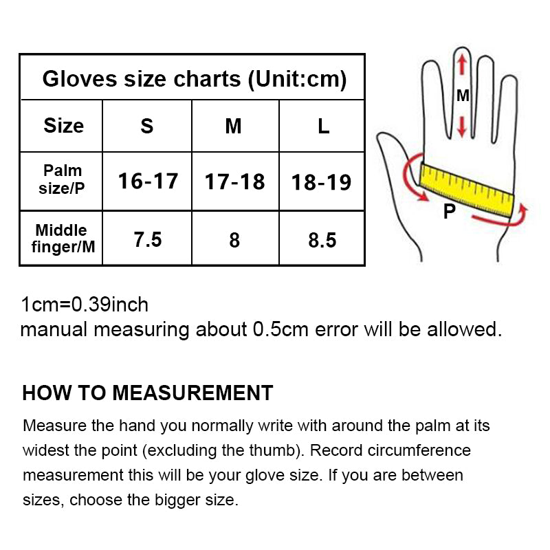 Genuine Leather  Premium Gloves for Women - Size Chart  . Ghoddosh