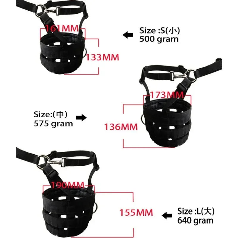 Nylon Horse muzzle With Adjustable Horse Halter Collar