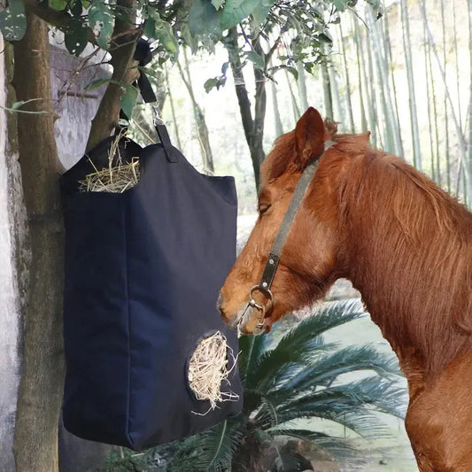 Large Capacity Storage Bag -  Horse Hay Bag Stable Portable Feeding Storage . Ghoddosh