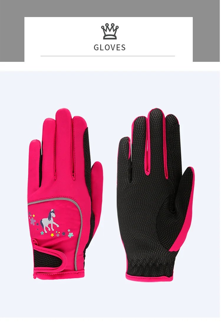 Children Riding Colorful Gloves