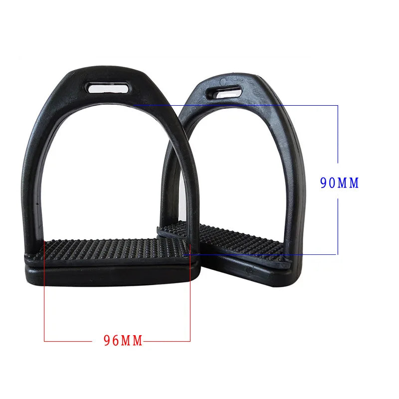 1 Pair Horse Stirrups / High quality Plastic Stirrups with Non-Slip Rubber Pad. Ghoddosh