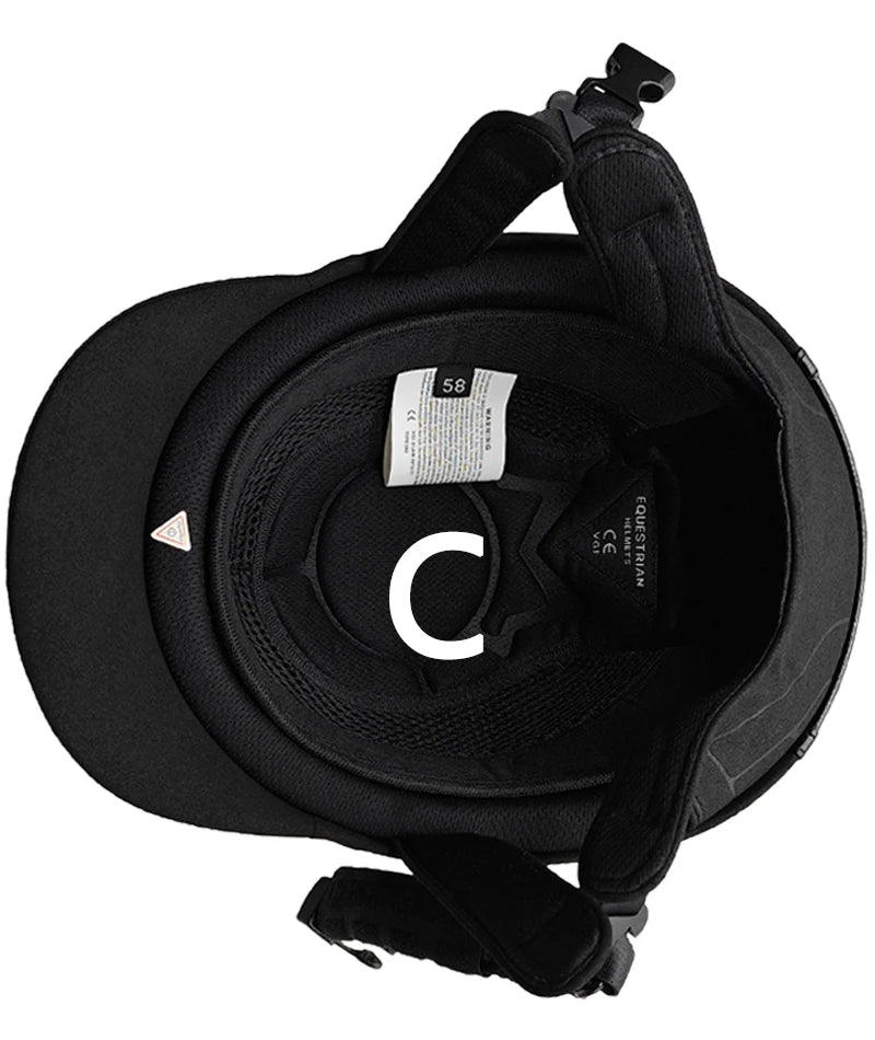 Equestrian Horse Rider Helmet  , Durable Safety  with Half Cover Horse Riding Helmet for both Children and Adults - Ghoddosh