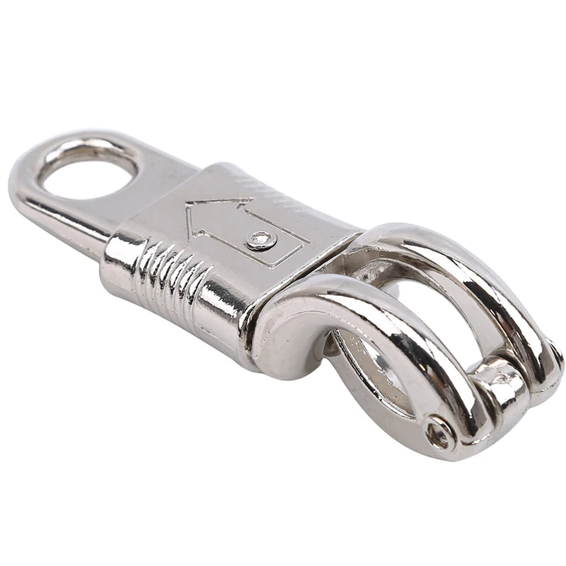 10cm Zinc Alloy Quick-Release Panic Snap Hook – Safety Buckle for Horse Ties & Leads