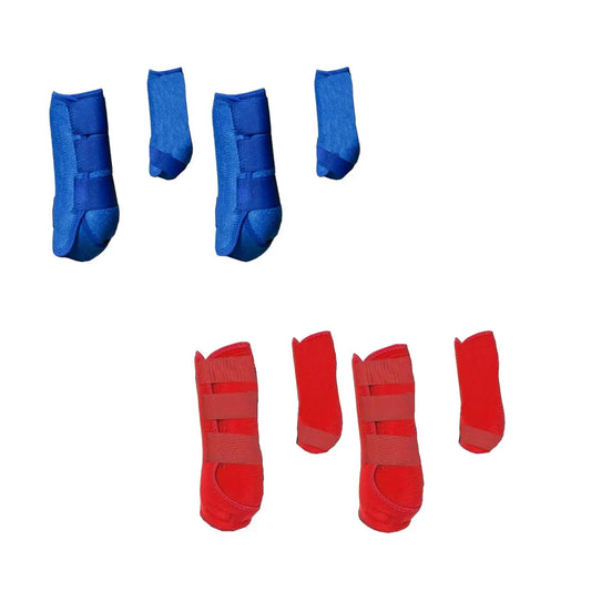 4x Horse Boots  Multifunction Reusable Portable Guard horse Leg Wraps - Ghoddosh
