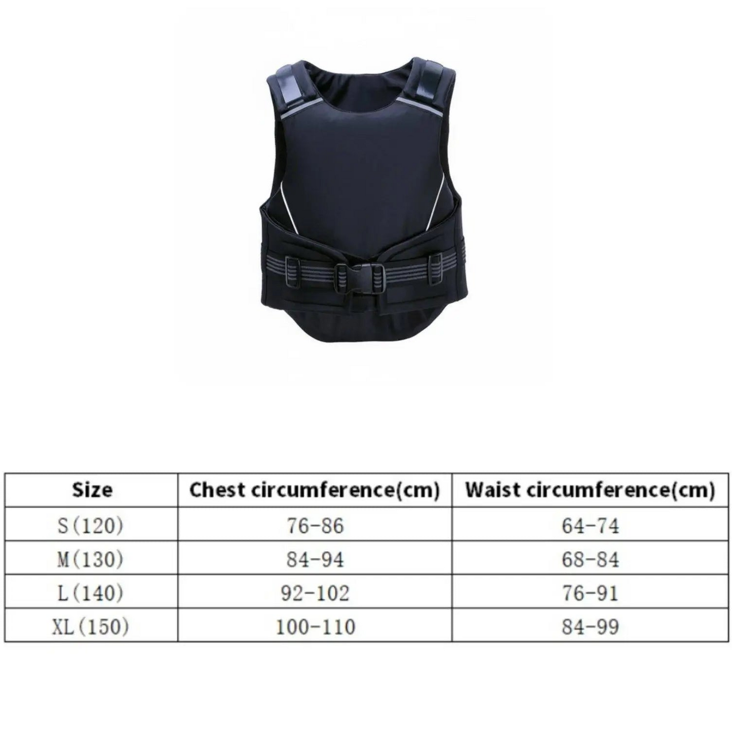 Impact-Resistant Horse Riding Protective Vest Flexible Body Guard with Quick-Release Buckles for Equestrian Jumping & Stable Work @ ghoddosh.com