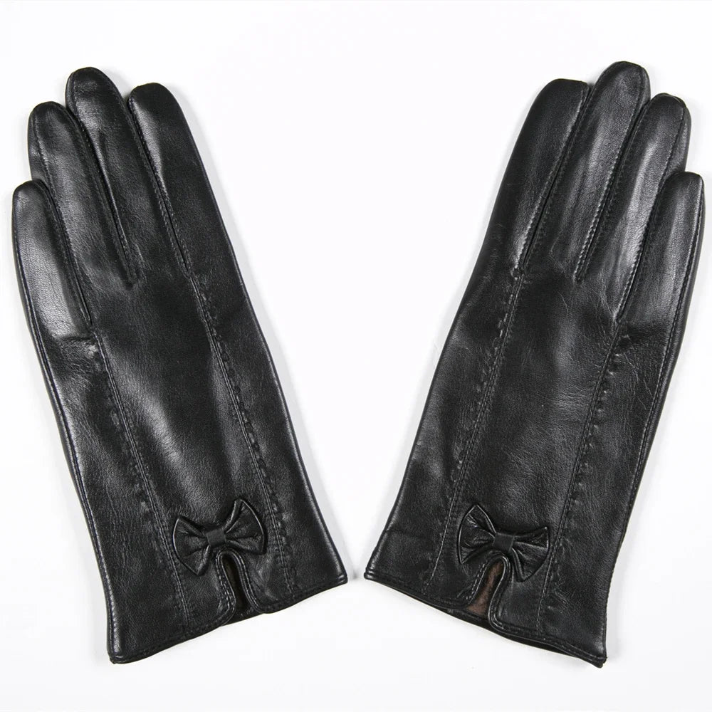 Genuine Leather  Premium Gloves for Women . Ghoddosh