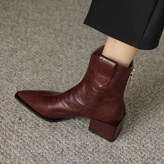 2025 Pointed Toe Women Western Cowgirl Boots - Ghoddosh