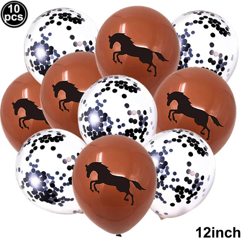 10pcs Horse Balloons / Party Décor