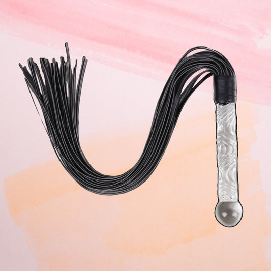 Equestrian 70CM Glass Handle Premium PU Leather Tassel Horse Whip /  Equestrian Riding Crop Whips . Ghoddosh