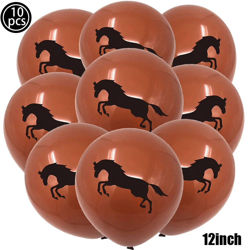 10pcs Horse Balloons / Party Décor