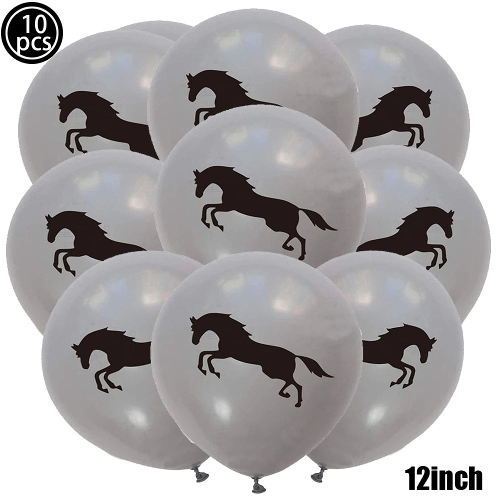 10pcs Horse Balloons / Party Décor