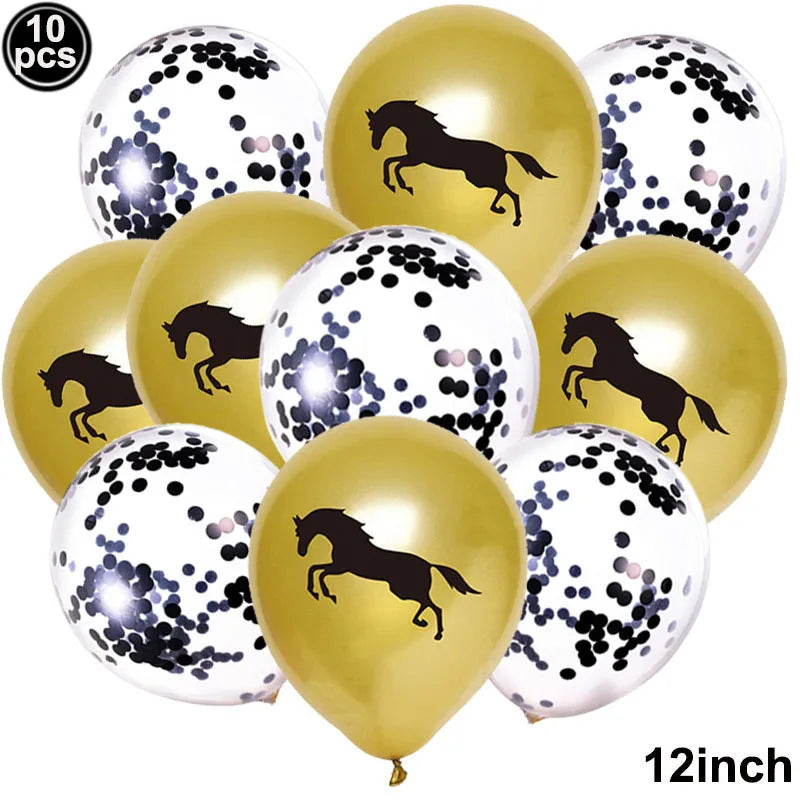 10pcs Horse Balloons / Party Décor
