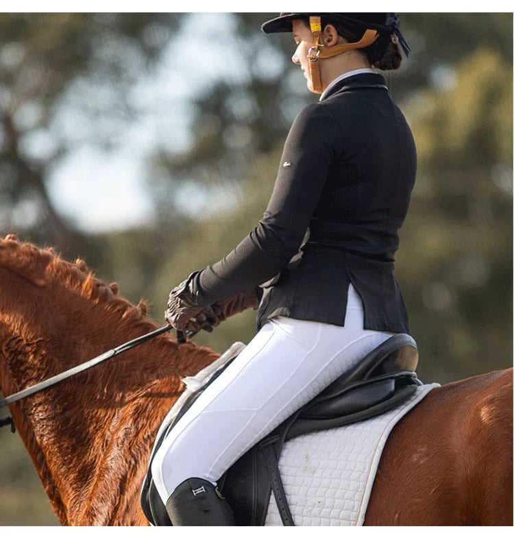 New Silicone Equestrian Breech  Women  High Bounce Riding Pants - Ghoddosh