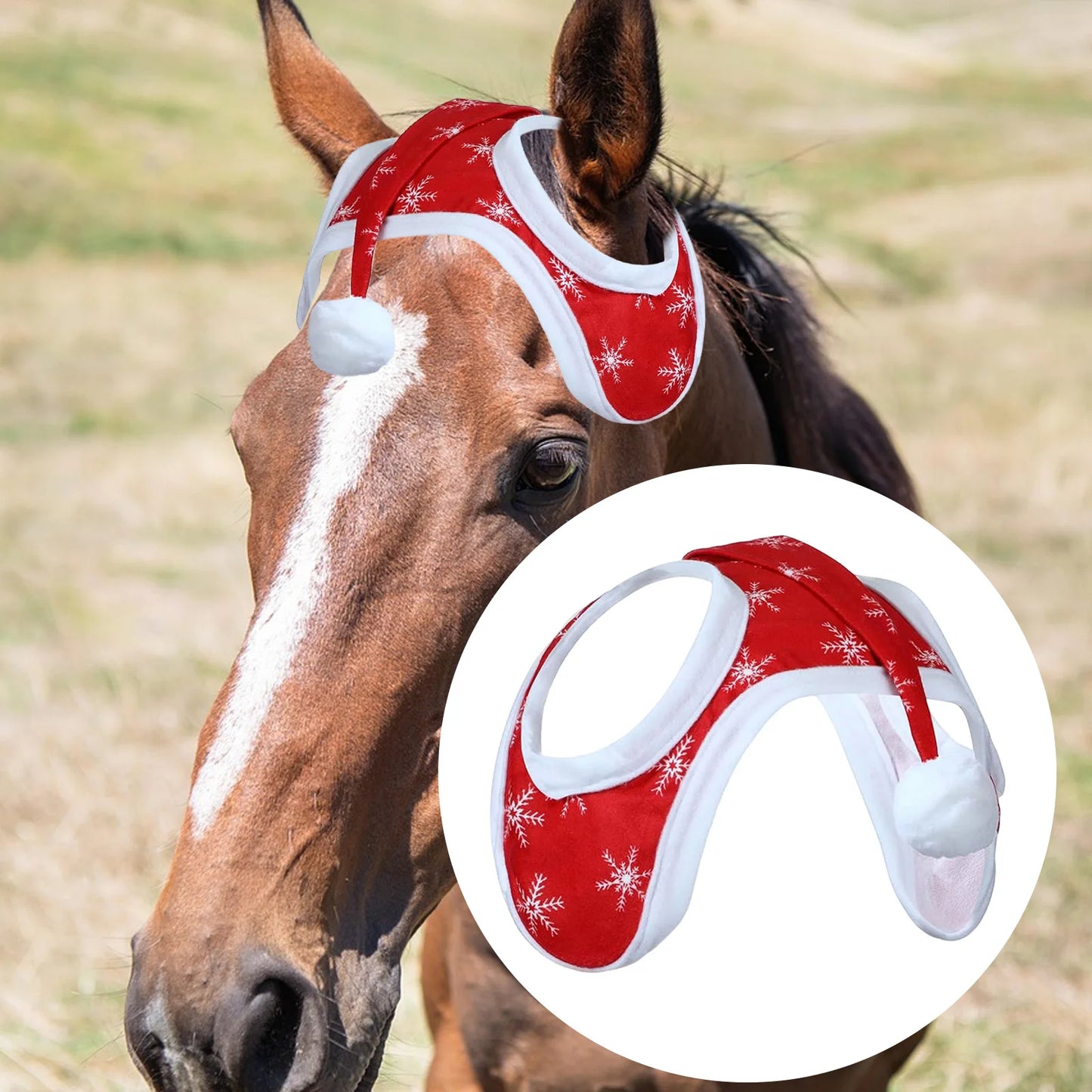 Horse Christmas Hat, Jingle Bell   Horse Xmas hat  - ghoddosh.com