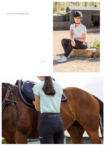 New Silicone Equestrian Breech  Women  High Bounce Riding Pants - Ghoddosh
