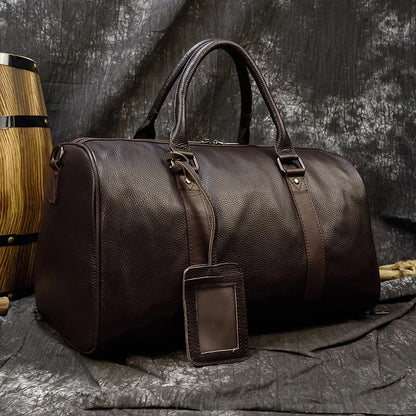 Luxury Genuine cow Leather Equipment Travel Bag - Ghoddosh 