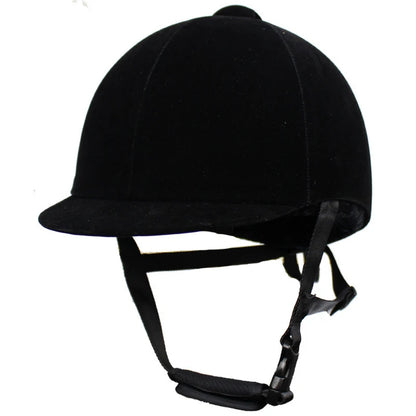 Black riding helmet with a silver stripe on a white background 
@ ghoddosh.com