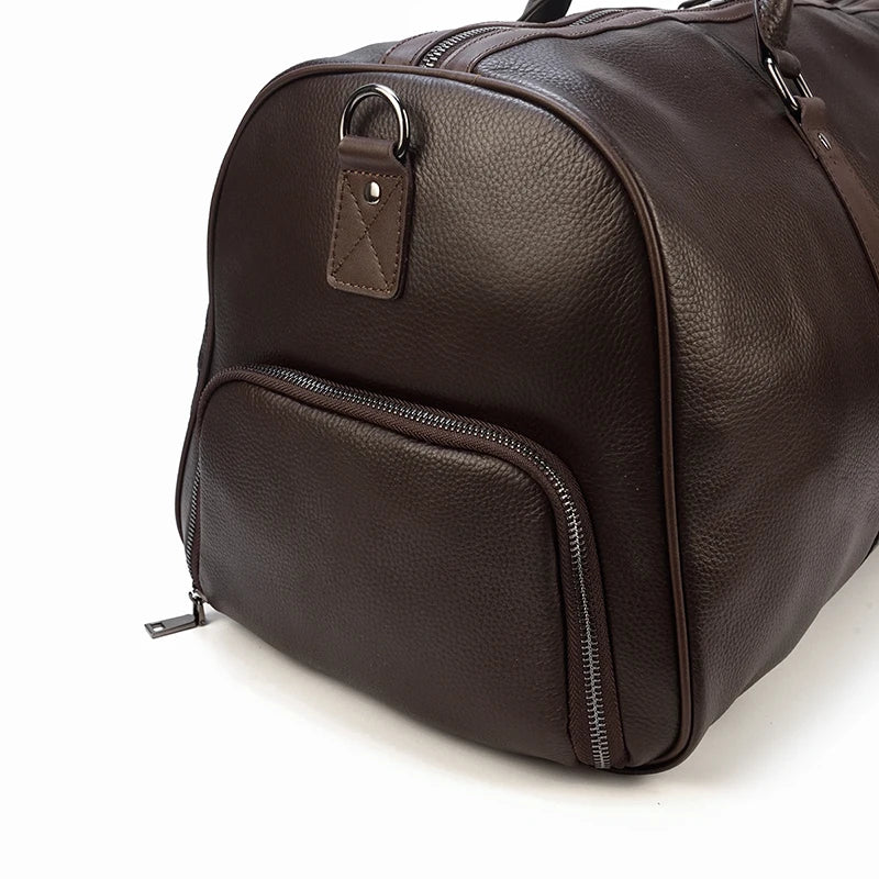 Luxury Genuine cow Leather Equipment Travel Bag - Ghoddosh 