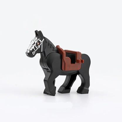 Horse Widened Saddle Armor compatible With Soldiers Figures Castle Battlefield Scene Accessories Toys