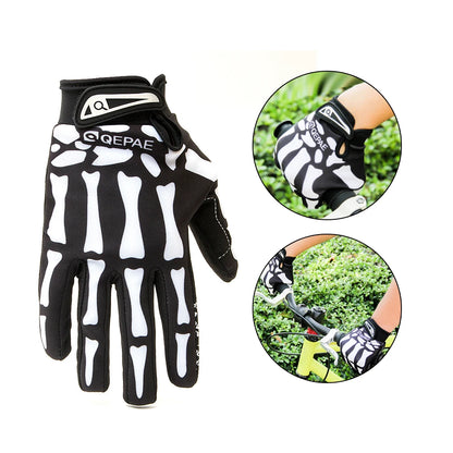 Skull Full Finger Knuckle Anti-slip Gloves . Ghoddosh