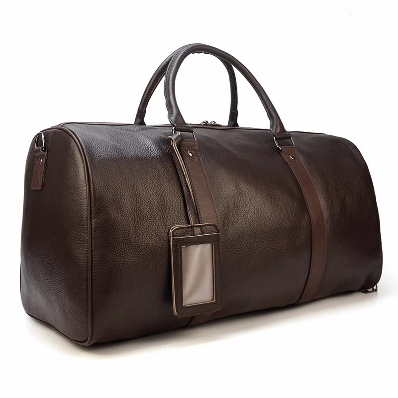 Luxury Genuine cow Leather Equipment Travel Bag - Ghoddosh 
