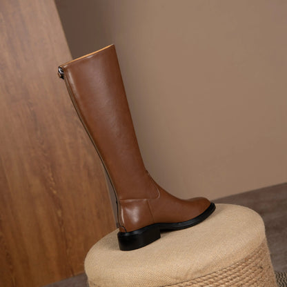 Hot cow split leather equestrian boots . Ghoddosh