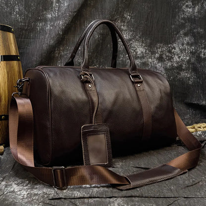 Luxury Genuine cow Leather Equipment Travel Bag - Ghoddosh 